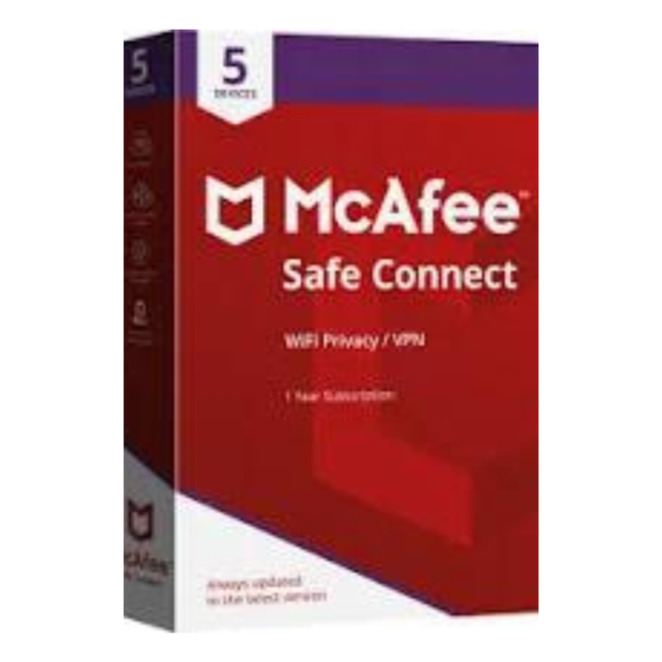 McAfee Safe Connect 2 Devices 1 Year