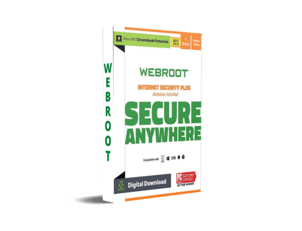 Webroot Internet Security + Secure Anywhere 1 Device 1 Year