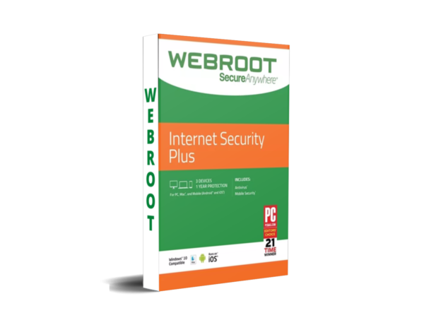 Webroot Internet Security Plus 3 Devices 1 Year