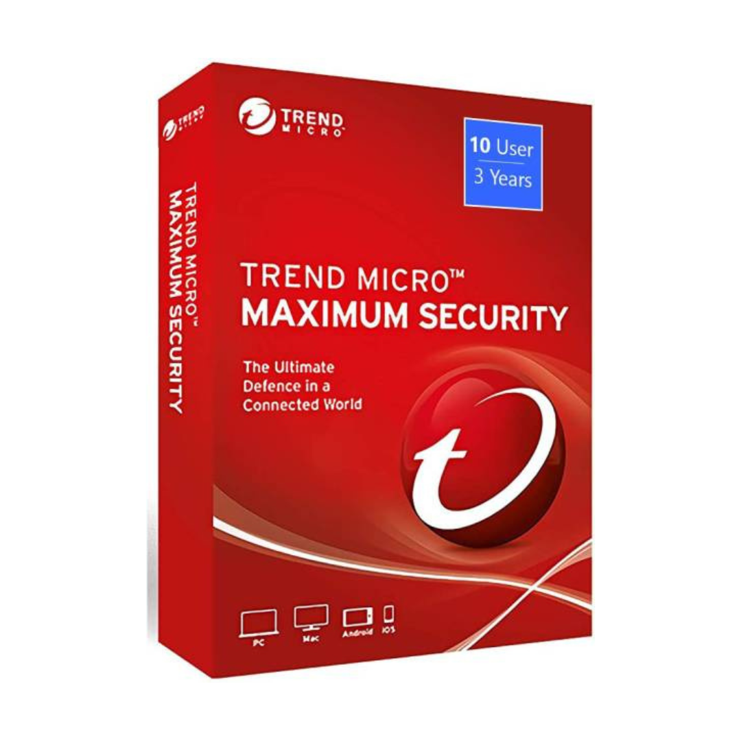 Trend Micro Maximum Security 10 Devices 3 Years